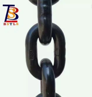 Alloy Steel Material Black G100/G80 Standard Welded Hoist Chain 9*27mm
