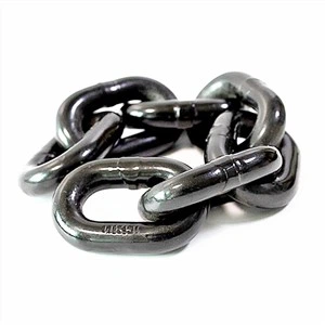 Chaînes d'haltérophilie oxydées noires G80 16*48mm